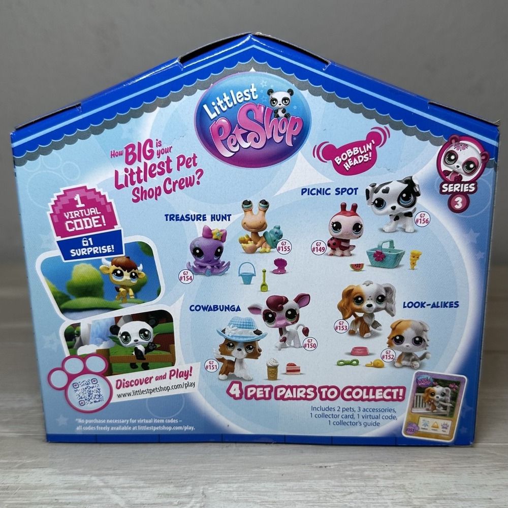 Littlest Pet Shop G7 Series 3 PET PAIRS Purple Paw (TREASURE HUNT) NEW SEALED - Picture 2 of 4